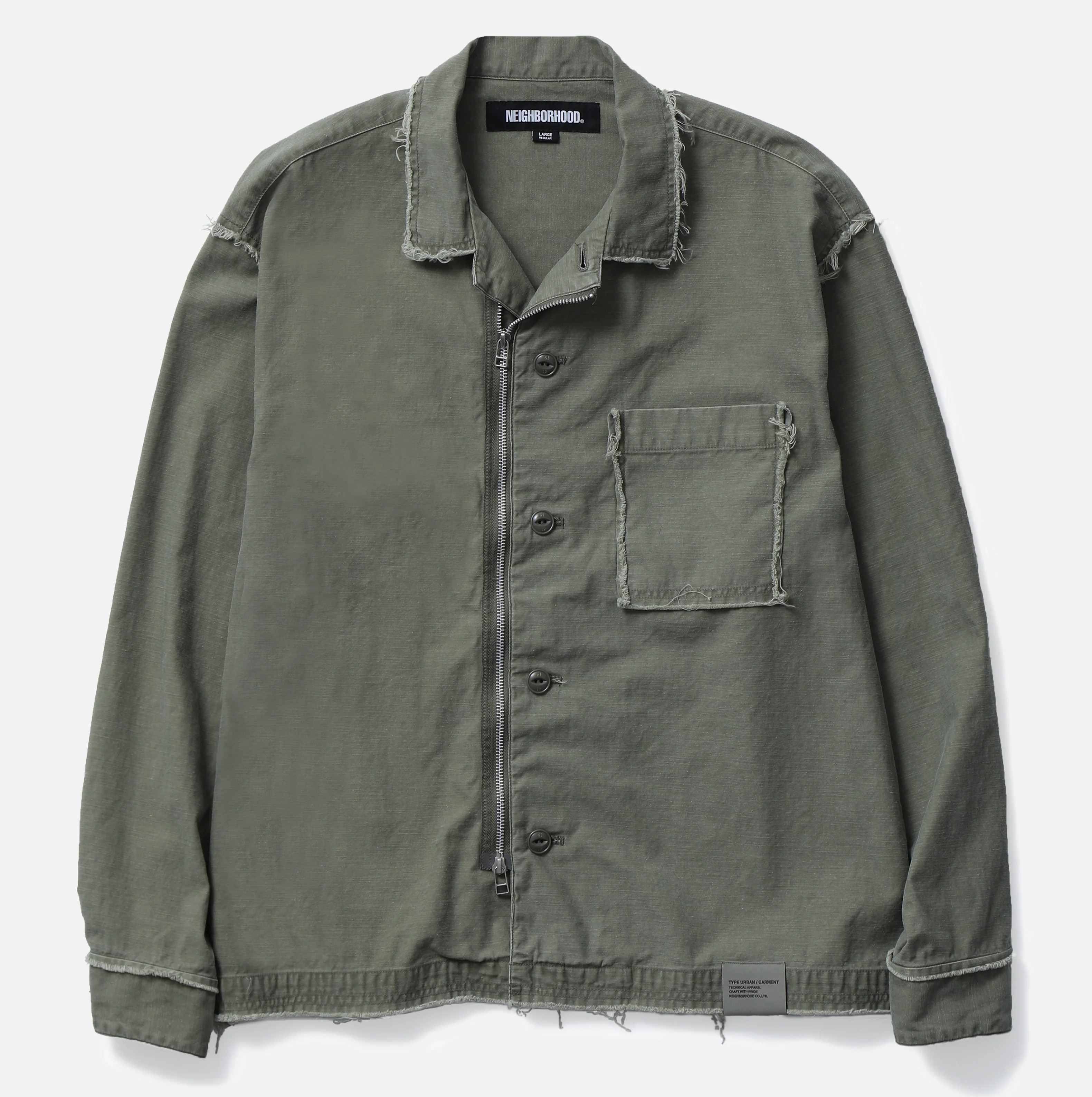 UNTRIMMED ZIP SHIRT LS | 服と工藝 SWITCH｜福島県福島市のセレクト 