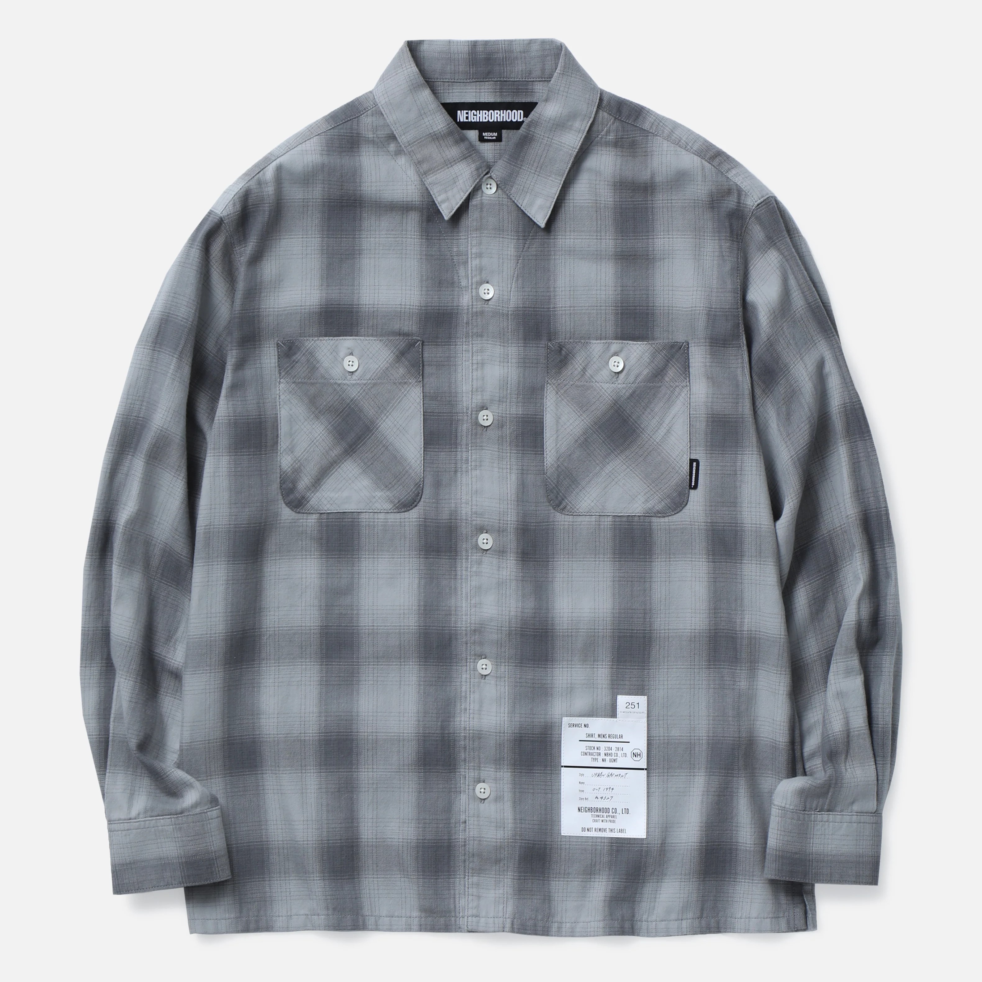 NEIGHBORHOOD チェックシャツ L 美品 Neighborhood チェック シャツ | ブラック | FARFETCH JP