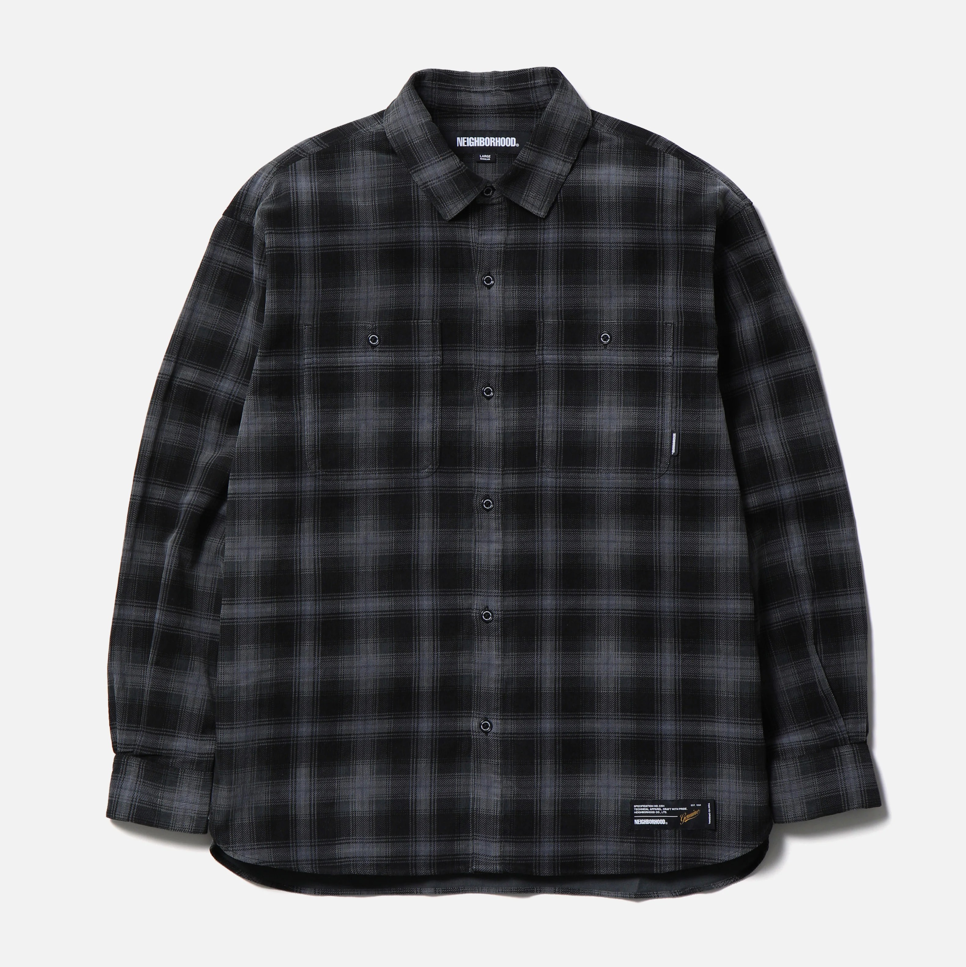 Neighborhood コーデュロイチェックシャツ 252TSNH-SHM07_03.jpg